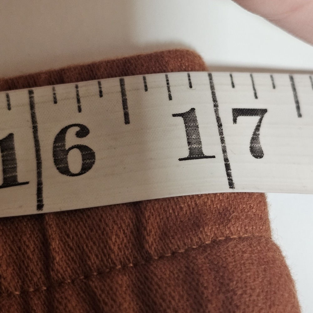 Gap Pants Womens Medium Orange Brick Drawstring Chino Stretch Office Workwear M - Picture 10 of 16